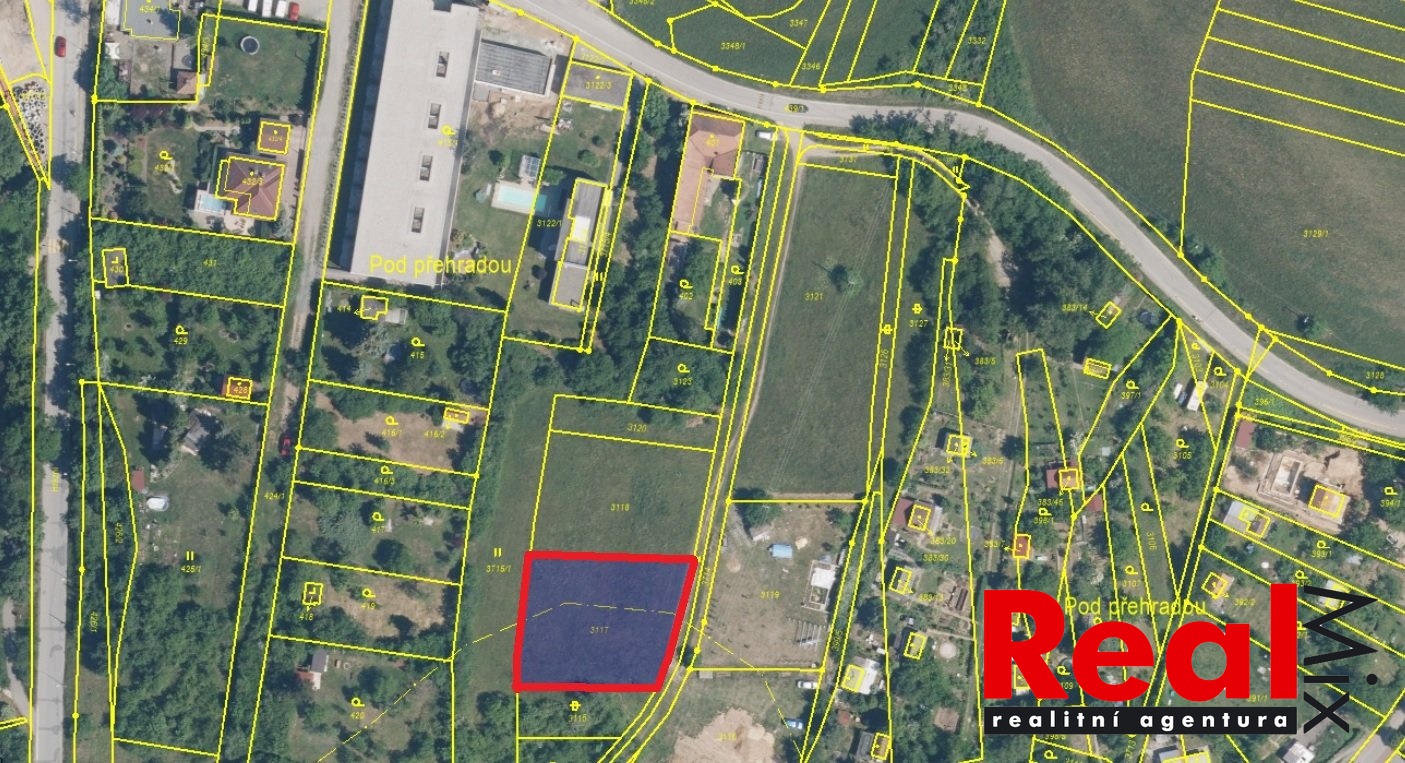 snímek z KM_1 - pozemek - VYZNAČENÍ