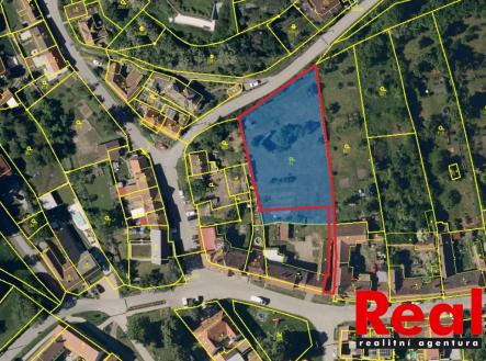 snímek z KM_1 - dle nového GP | Prodej - pozemek pro bydlení, 2 295 m²