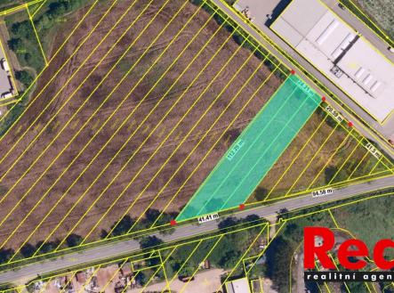 snímek z KM - pozemek komerce Rajhrad - vzdálenosti | Prodej - pozemek pro komerční výstavbu, 2 501 m²