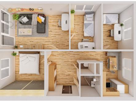 Prodej bytu, 4+1, 74 m² obrázek
