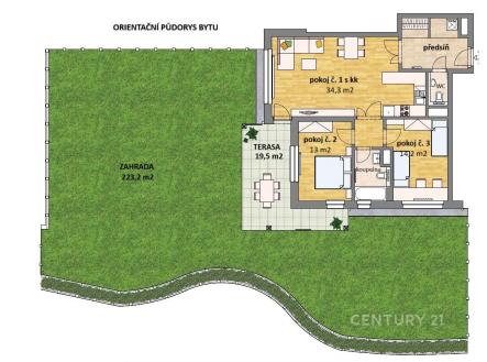 . | Prodej bytu, 3+kk, 84 m²