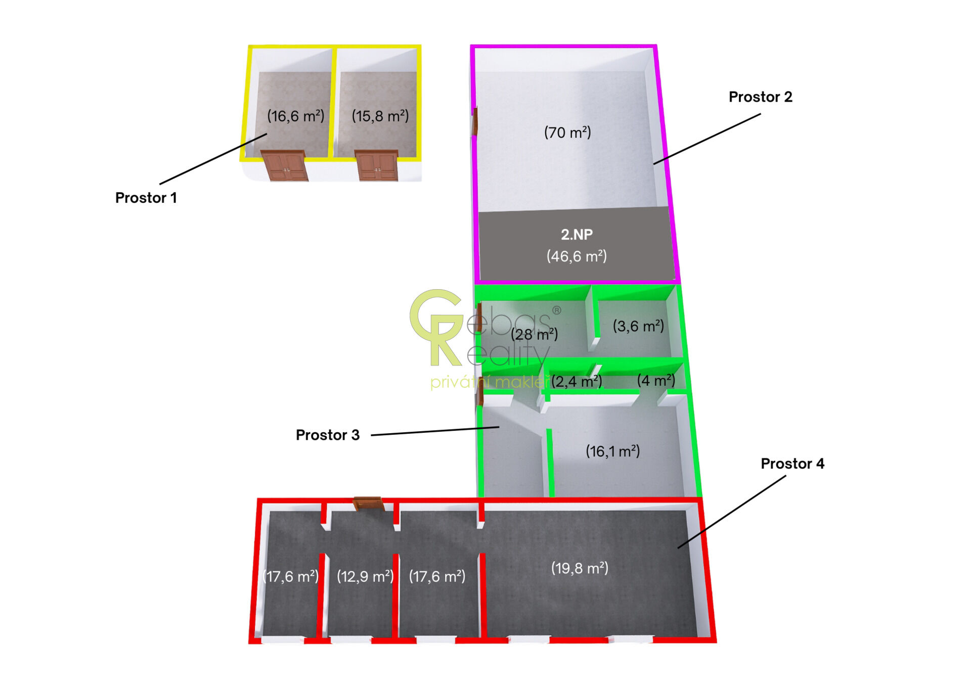 skladové plochy  - Záryby, Praha východ