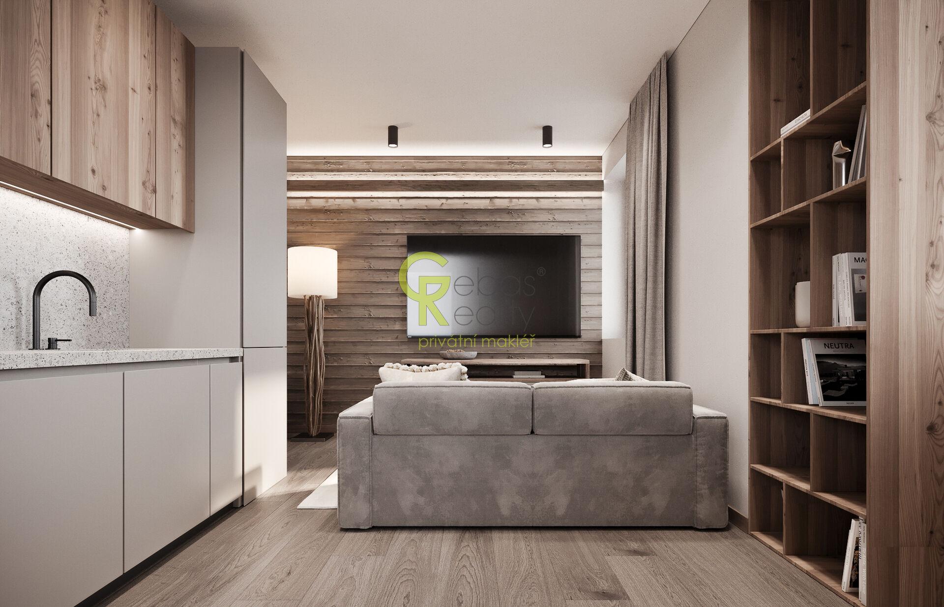 Nový byt 2+kk v projektu Byty Otradovice u Brandýsa nad L. vč. sklepa a parkovacího stání v ceně