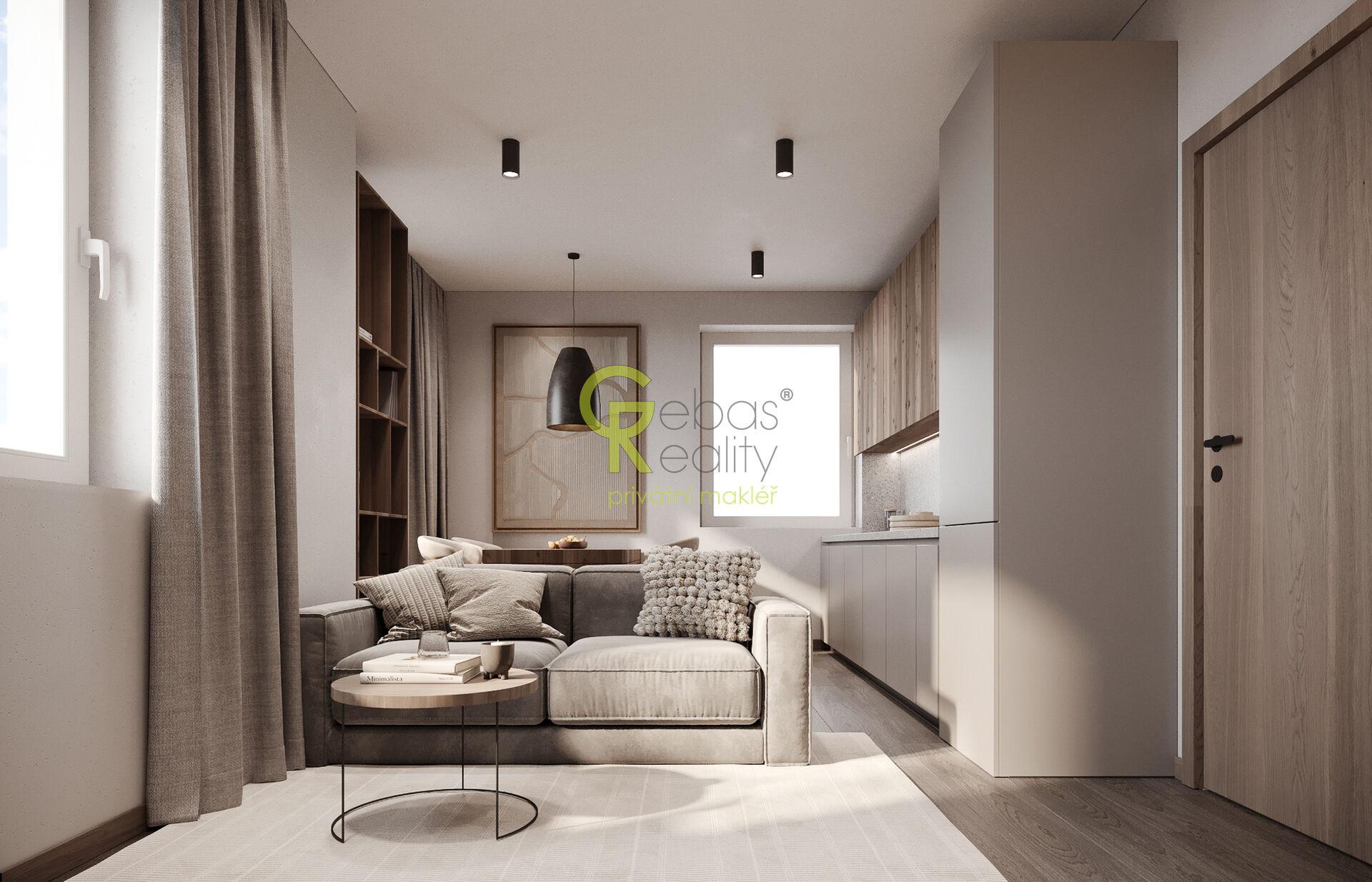 Nový byt 2+kk v projektu Byty Otradovice u Brandýsa nad L. vč. sklepa a parkovacího stání v ceně