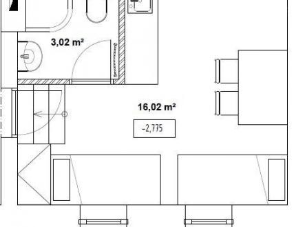 . | Pronájem bytu, jiný, 19 m²