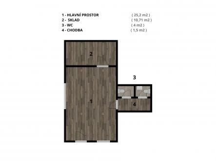 . | Pronájem - obchodní prostor, 41 m²