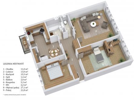 Prodej bytu, 3+1, 94 m²