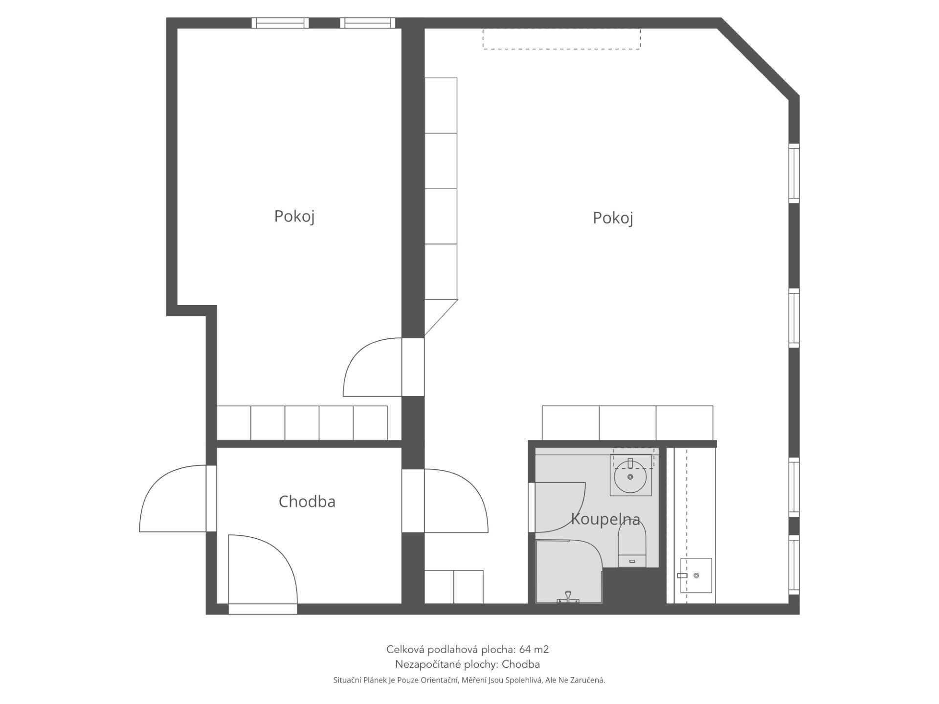 Prodej nebytového prostoru 64 m2, Suchdol, Praha 6