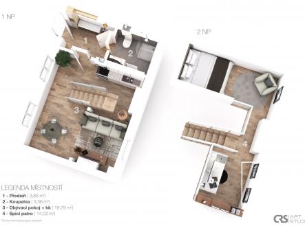 Prodej bytu, 1+kk, 41 m²