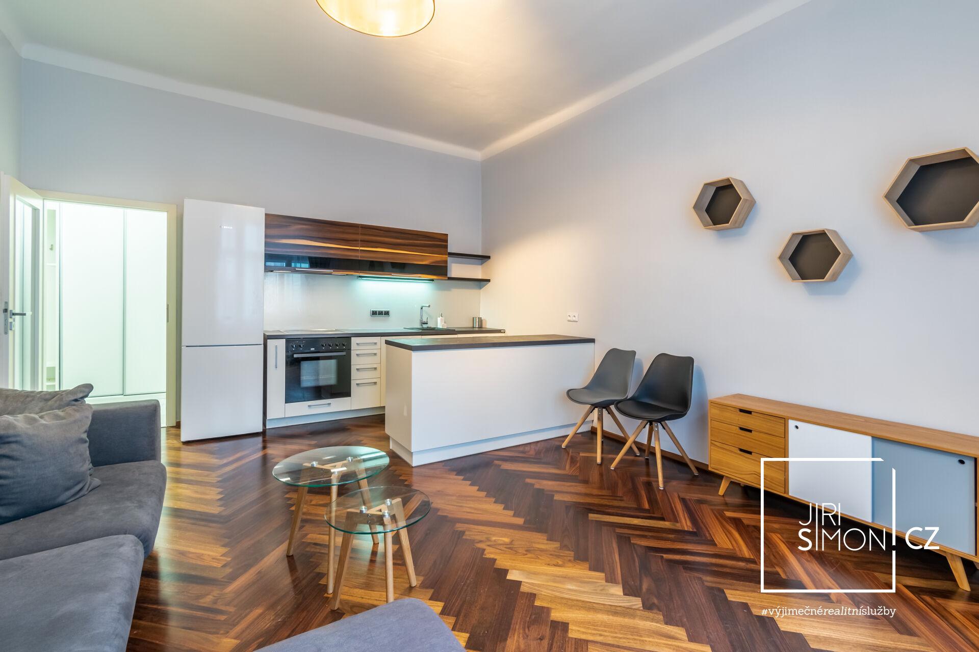 Pronájem bytu 2+kk, 53 m2, Praha 3 - Žižkov, Bořivojova 1186/49