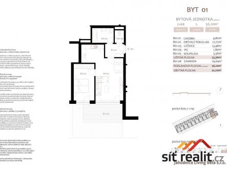 BYT 01_clr.jpg | Prodej bytu, 2+kk, 86 m²