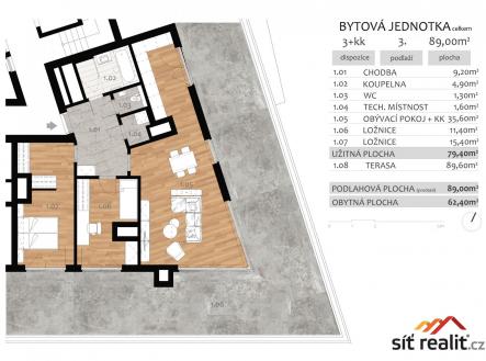pudorys_byt_30.jpg | Prodej bytu, 3+kk, 179 m²