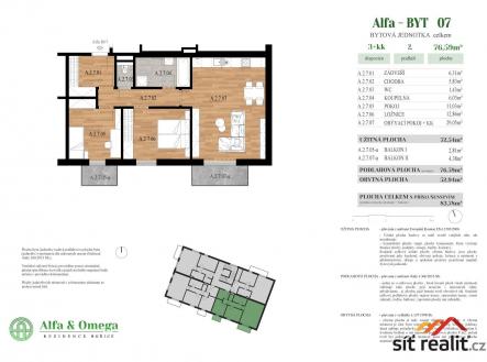 Alfa-B07_web.jpg | Prodej bytu, 3+kk, 84 m²