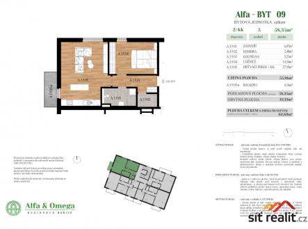 Alfa-B09_web.jpg | Prodej bytu, 2+kk, 62,7 m²