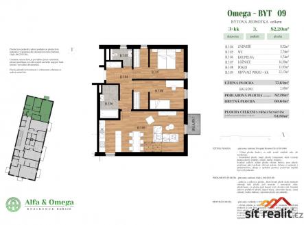 Omega-B09_web.jpg | Prodej bytu, 3+kk, 82 m²