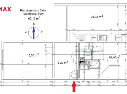 04-pudorys-2.jpg | Pronájem bytu, 3+kk, 60 m²