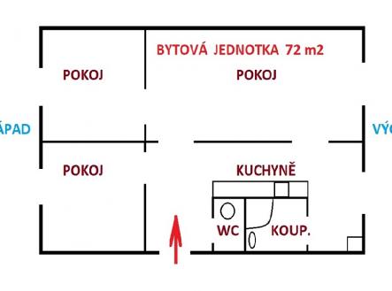 planek-5.jpg | Pronájem bytu, 3+1, 72 m²