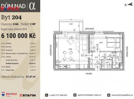 204-000001.jpg | Prodej bytu, 2+kk, 67 m²