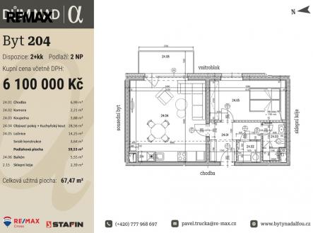 204-000001.jpg | Prodej bytu, 2+kk, 67 m²