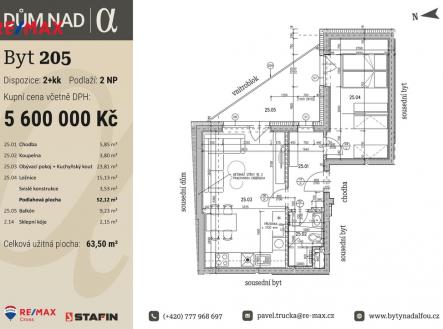 205-000001.jpg | Prodej bytu, 2+kk, 63 m²