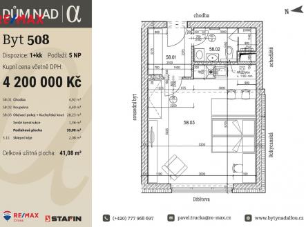 508-000001.jpg | Prodej bytu, 1+kk, 41 m²