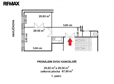 pudorys.jpg | Pronájem - kanceláře, 67 m²