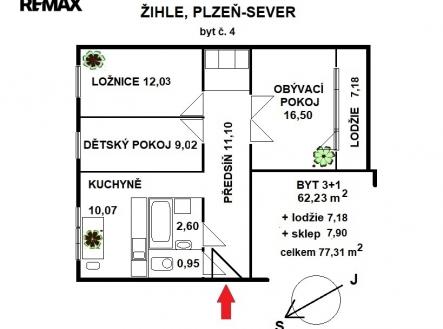 planek-byt-4-1.jpg | Prodej bytu, 3+1, 77 m²