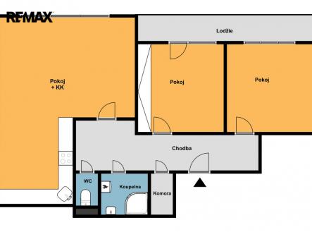 pudorys-karlovarska.jpeg | Pronájem bytu, 3+kk, 72 m²