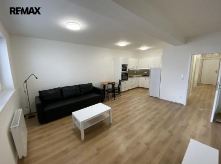 obývací pokoj s kuchyňským koutem | Pronájem bytu, 1+kk, 44 m²