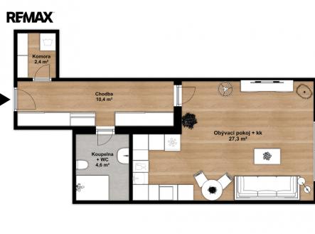 7048-dilenska.jpg | Pronájem bytu, 1+kk, 44 m²