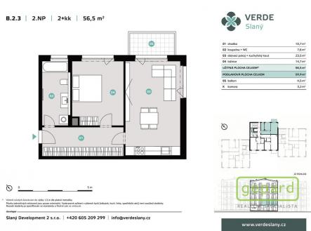 b23.jpg | Pronájem bytu, 2+kk, 59 m²