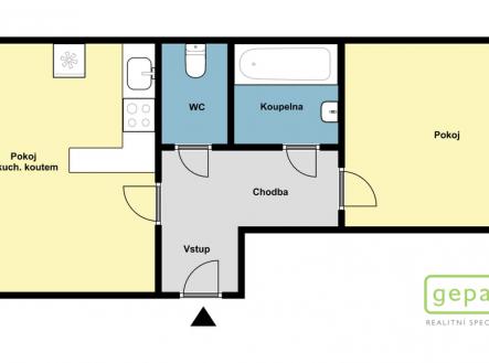 pudorys-orelska.jpg | Prodej bytu, 2+kk, 59 m²