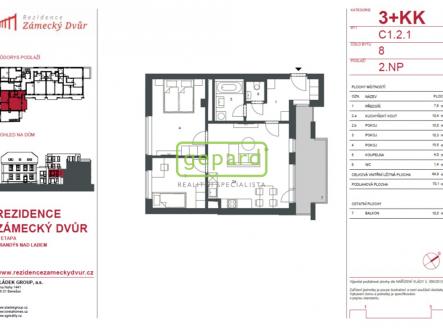 karta-bytu.jpg | Pronájem bytu, 3+kk, 80 m²