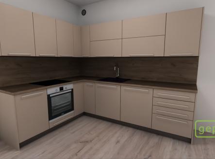 2207-vizualizace-kuchyne.jpg | Pronájem bytu, 3+kk, 70 m²