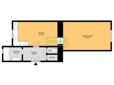 planek-delnicka-inz.jpg | Prodej bytu, 2+kk, 49 m²