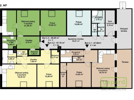 Půdorys 2NP | Prodej - restaurace, 568 m²
