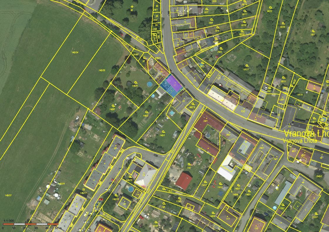 1/3 podíl na R.D. č.p. 38, LV 315 parcela 32, 145/2 v obci Vranová Lhota, okres Svitavy