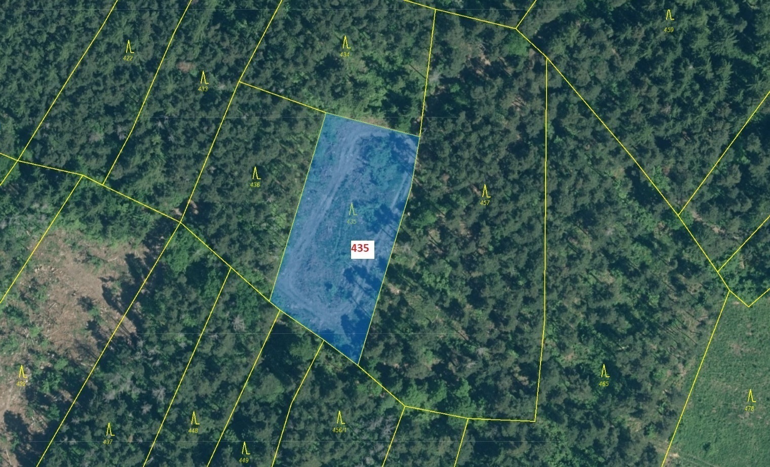 Lesní pozemek o výměře 2 482 m2, podíl 1/1, k.ú. Dražovice u Sušice, okres Klatovy