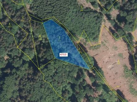 Prodej - pozemek, les, 2 281 m²