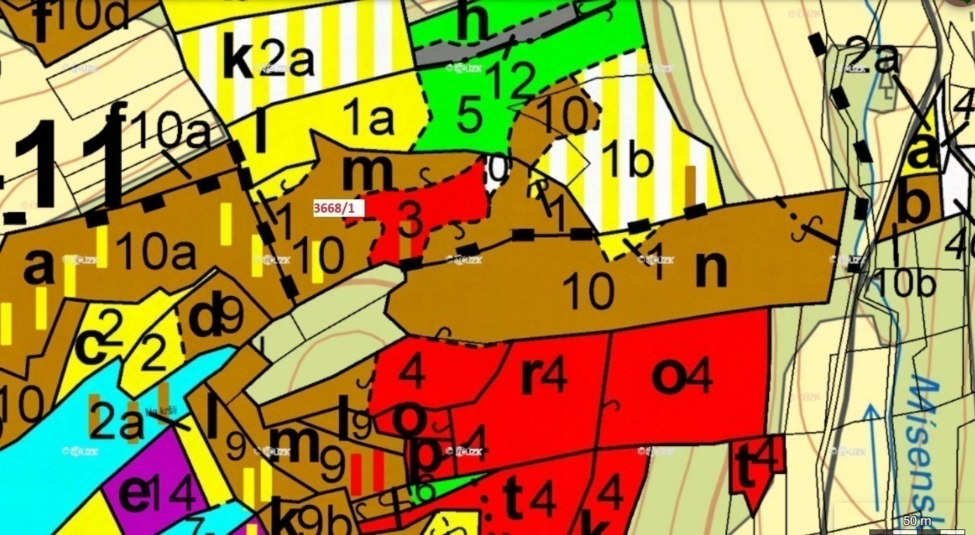 Lesní pozemek o výměře 8 988 m2, podíl 1/1, k.ú. Zděchov, okres Vsetín