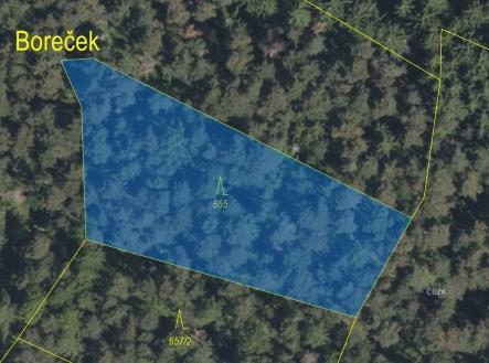 Prodej - pozemek, les, 2 108 m²