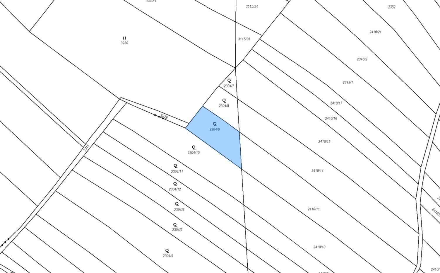 Ovocný sad o výměře 542 m2, podíl 1/1, k.ú. Traplice, okres Uherské Hradiště