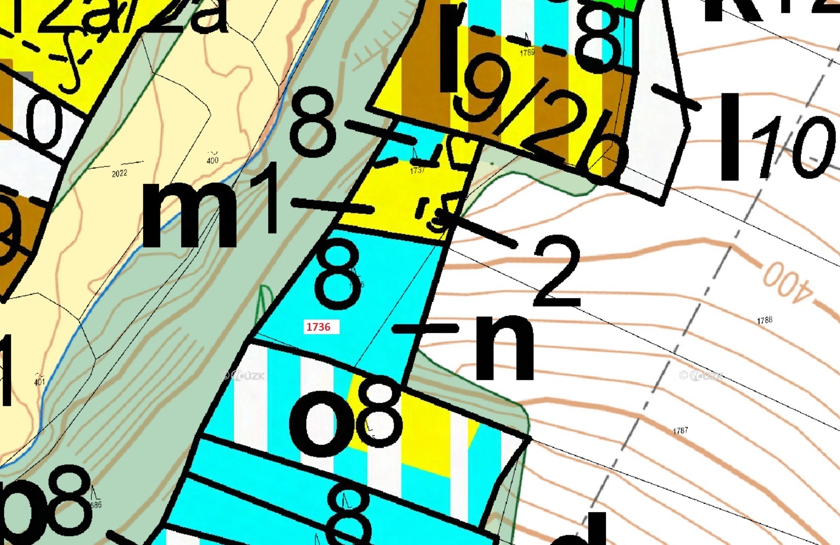 Lesní pozemek o výměře 1027 m2, podíl 1/1, k.ú. Chotýšany, okres Benešov