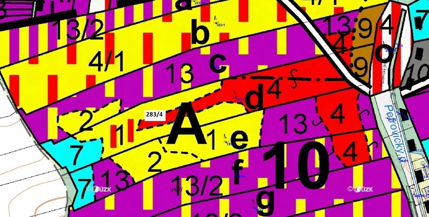 Lesní pozemek o výměře 11 444 m2, podíl 1/1, k.ú. Hluboká u Borovan, okres České Budějovice