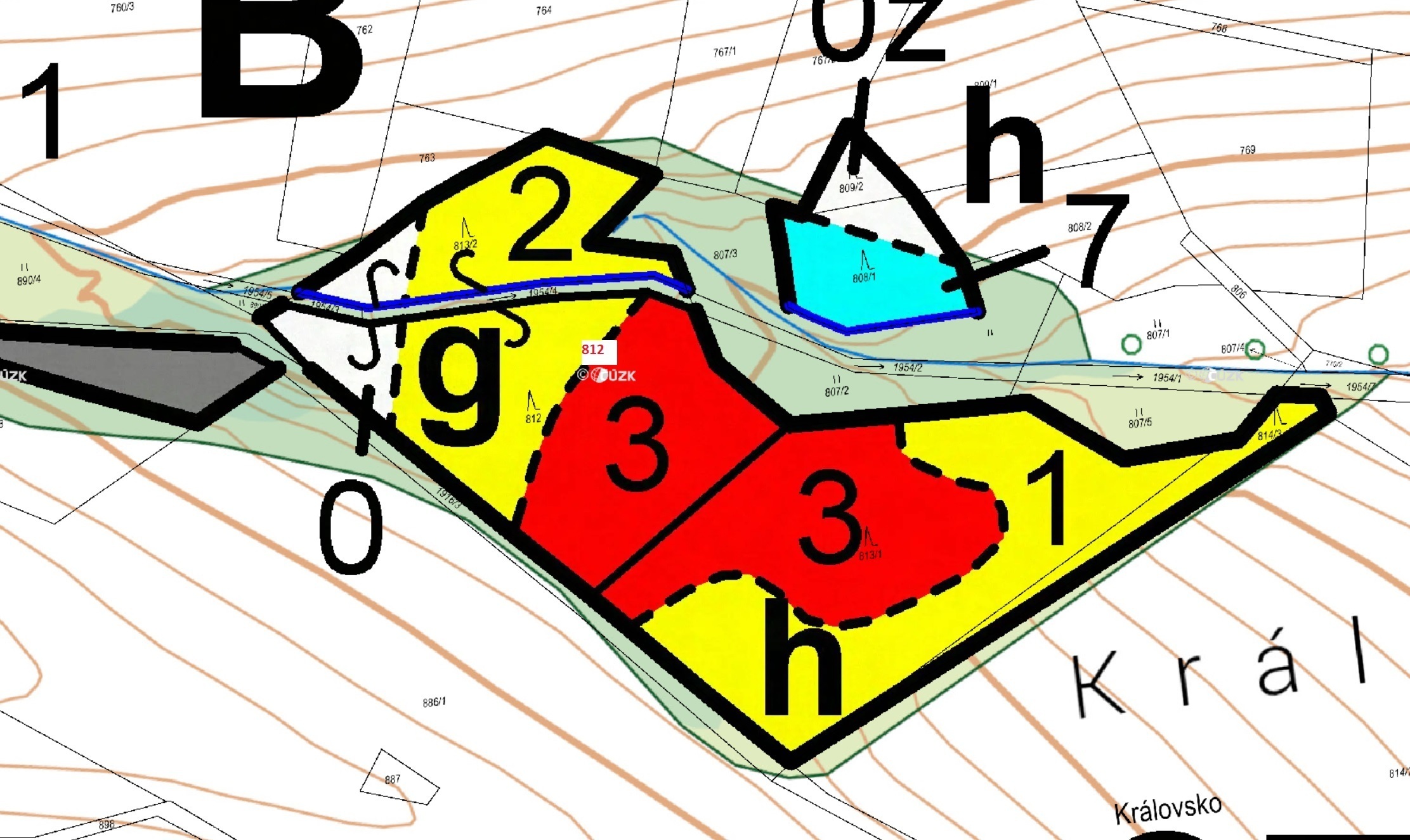 Lesní pozemek o výměře 3 498 m2, podíl 1/1, k.ú. Stružinec u Lomnice nad Popelkou, okres Semily