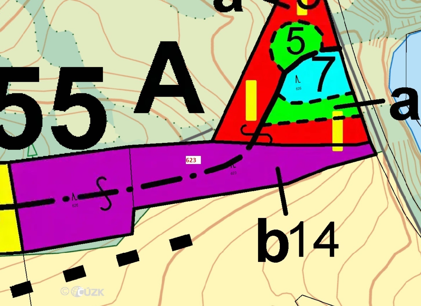 Lesní pozemek o výměře 3028 m2, podíl 1/1, k.ú. Záboří u Blatné, okres Strakonice