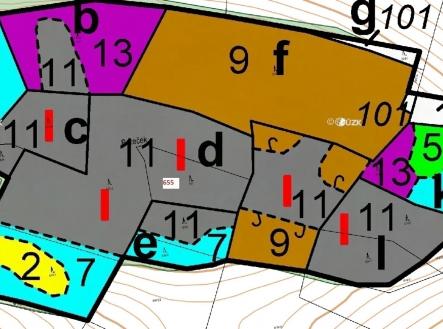 Prodej - pozemek, les, 2 108 m²