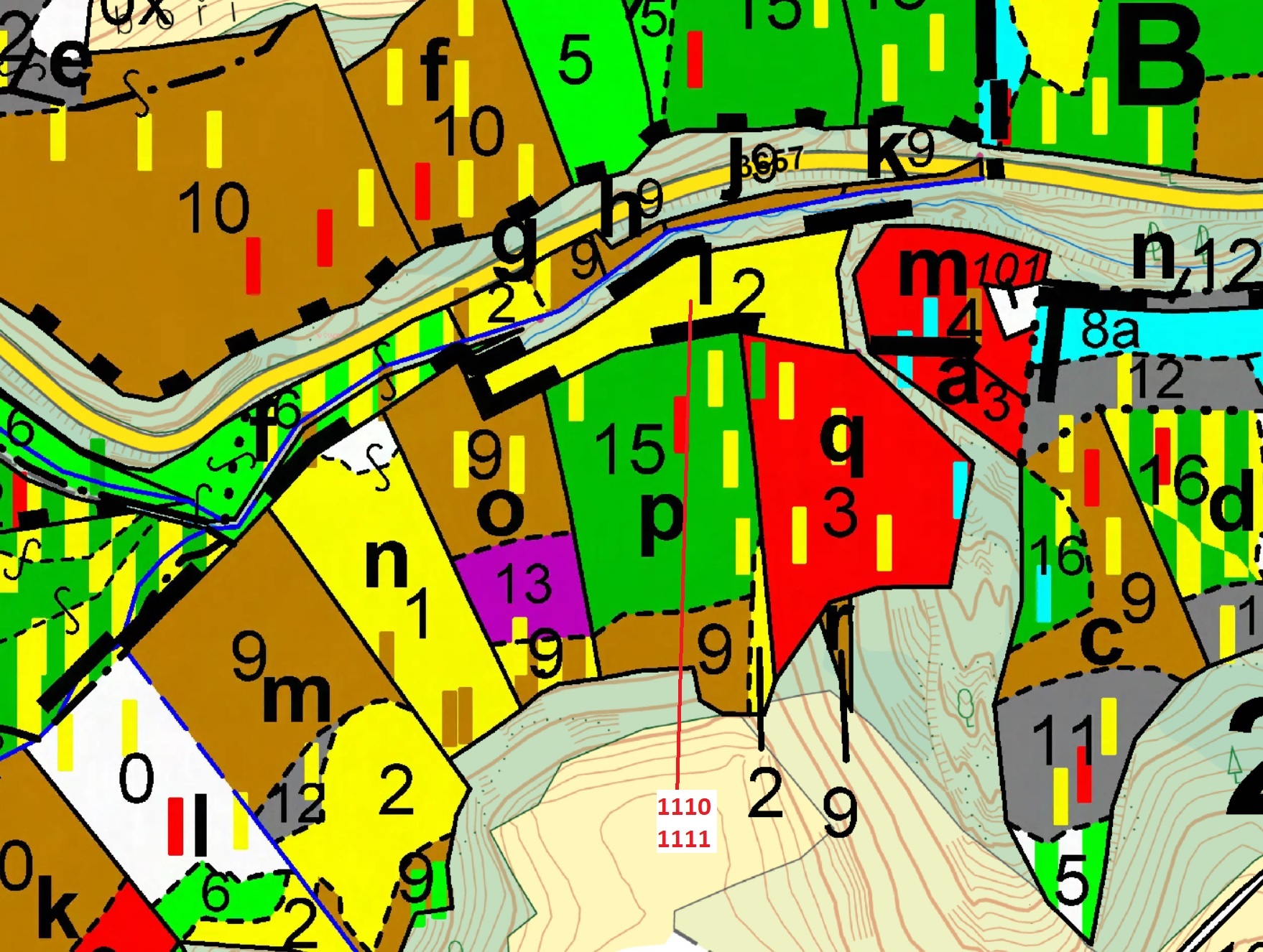 Lesní pozemky o výměře 3886 m2, podíl 1/1, k.ú. Letovice, okres Blansko