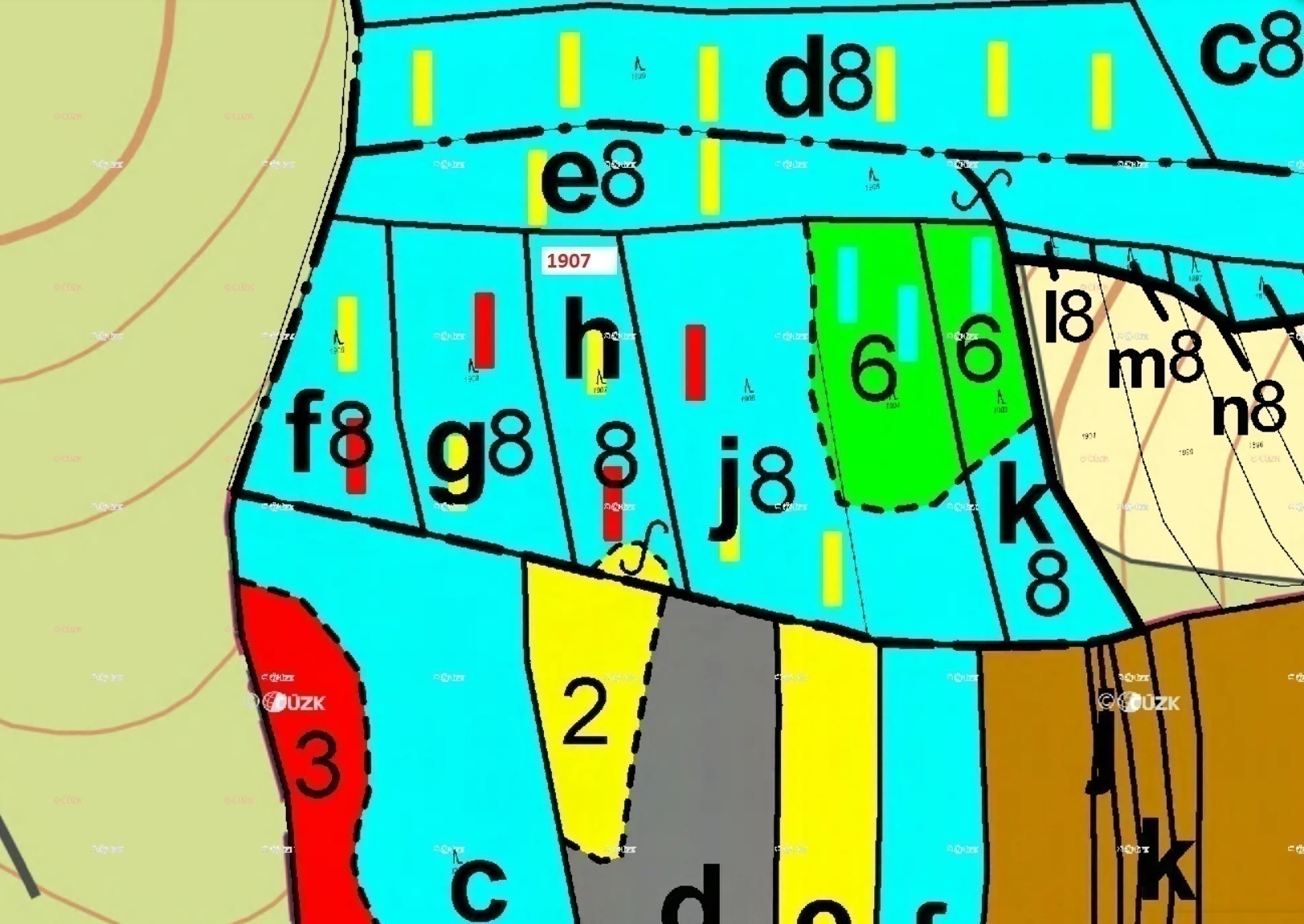 Lesní pozemek o výměře 3 147 m2, podíl 1/1, k.ú. Kladná Žilín, okres Zlín