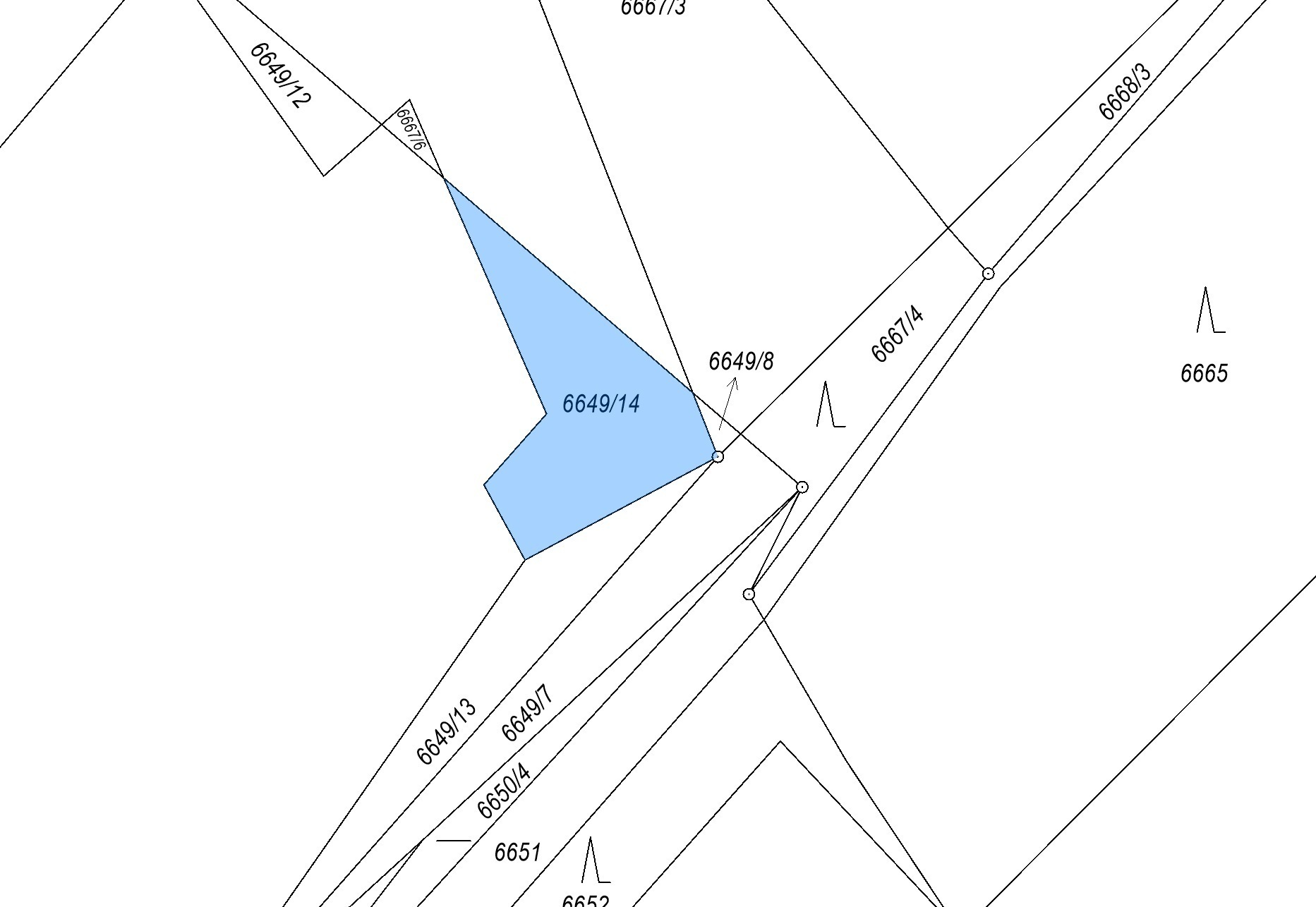 Orná půda o výměře 314 m2, podíl 1/1, k.ú. Rychvald, okres Karviná